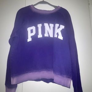 PINK ombré died looking, oversized sweatshirt size small